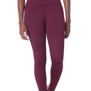 Women’s High-Waist Leggings in Burgundy